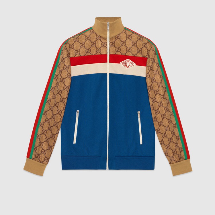 GG technical jersey jacket - Replica Gucci Online Store